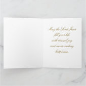 金ゴールドグリッターメリークリスマスサンタクロース金ゴールド カード (内部)