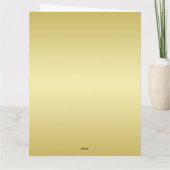 金ゴールドグリッターメリークリスマスサンタクロース金ゴールド カード (裏面)