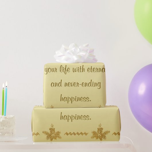 金ゴールドグリッターメリークリスマスサンタクロース金ゴールド ラッピングペーパー (パーティーギフト)