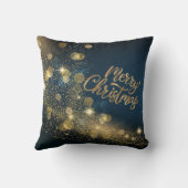金ゴールドグリッターメリークリスマス クッション (裏面)