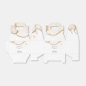 金ゴールドグリッターモダン線ミニマル結婚の歓迎 フェイバーボックス (折り畳みなし)