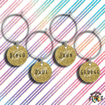 金ゴールドグリッターモノグラム