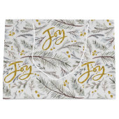 金ゴールドグリッターモミ ラージペーパーバッグ (正面)