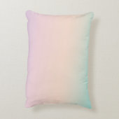 金ゴールドグリッターユニコーンアクアピーチピンクグラデーション絞り染め アクセントクッション (裏面(縦))