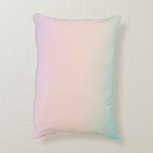 金ゴールドグリッターユニコーンアクアピーチピンクグラデーション絞り染め アクセントクッション (裏面(縦))