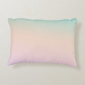 金ゴールドグリッターユニコーンアクアピーチピンクグラデーション絞り染め アクセントクッション (裏面)