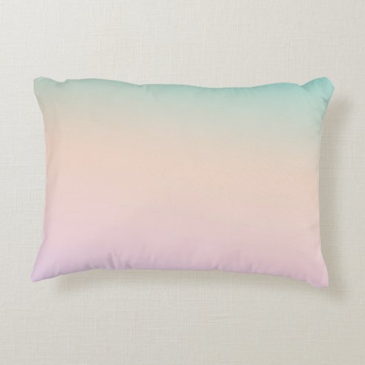 金ゴールドグリッターユニコーンアクアピーチピンクグラデーション絞り染め アクセントクッション (裏面)