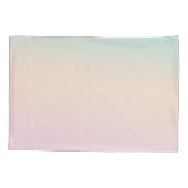 金ゴールドグリッターユニコーンアクアピーチピンクグラデーション絞り染め 枕カバー (裏面)