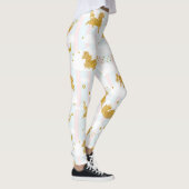 金ゴールドグリッターユニコーンガーリーパターンヨガランニングズ レギンス (右)