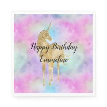 金ゴールドグリッターユニコーンパープルピンクアクア赤面    