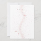 金ゴールドグリッターユニコーンマジカルワン誕生日 招待状 (裏面)