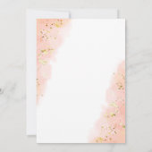 金ゴールドグリッターユニコーンレインボーバースデーパーティー 招待状 (裏面)