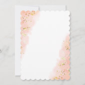 金ゴールドグリッターユニコーンレインボーバースデーパーティー 招待状 (裏面)