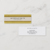 金ゴールドグリッターラビッシュデラックス スキニー名刺 (正面/裏面)