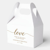 金ゴールドグリッターラブスクリプトラ結婚ックス フェイバーボックス (正面)