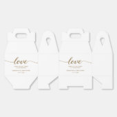 金ゴールドグリッターラブスクリプトラ結婚ックス フェイバーボックス (見開き)