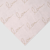 金ゴールドグリッターラブ赤面ピンクシェル 薄葉紙 (詳細)