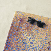 金ゴールドグリッターリップスパークルグラムパーソナライズされた ビーチタオル (インサイチュ)