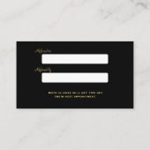 金ゴールドグリッターリップメイクアップアーティスト紹介 紹介カード (裏面)