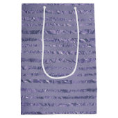 金ゴールドグリッターリボンデザイン ミディアムペーパーバッグ (裏面)