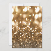 金ゴールドグリッターリボン切断グランド開口部 招待状 (裏面)