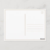 金ゴールドグリッタールックサンキュー ポストカード (裏面)