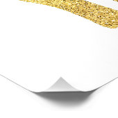 金ゴールドグリッタールックベビー象 ポスター (コーナー)