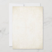 金ゴールドグリッタールック結婚式招待状 招待状 (裏面)