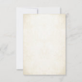 金ゴールドグリッタールックSweet sixteenRSVPカード 出欠カード (裏面)