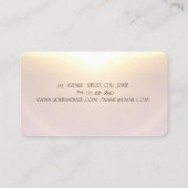 金ゴールドグリッタールーム抽象芸術名刺 名刺 (裏面)