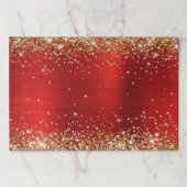 金ゴールドグリッターレッドフォイル ペーパーパッド (正面)
