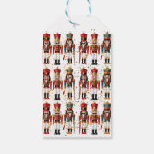 金ゴールドグリッターレッド&ブルーナツクラッカーベビーシャワー ギフトタグ (裏面)