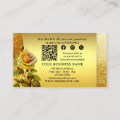 金ゴールドグリッターロゴご注文ありがとうございます 名刺 (裏面)