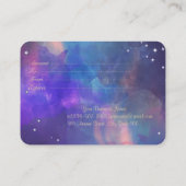 金ゴールドグリッターロータス、紙吹雪、水彩スプラッシュ 割引カード (裏面)