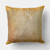 金ゴールドグリッター乾燥素朴touch クッション (裏面)