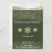 金ゴールドグリッター企業ののパーティー 招待状 (正面)