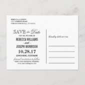 金ゴールドグリッター光沢のある輝くライト日付を保存 案内ポストカード (裏面)