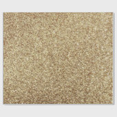 金ゴールドグリッター包装紙 ラッピングペーパー (フラット)