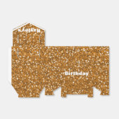 金ゴールドグリッター印刷パーティ優先ボックスすべての大事な行事 フェイバーボックス (折り畳みなし)