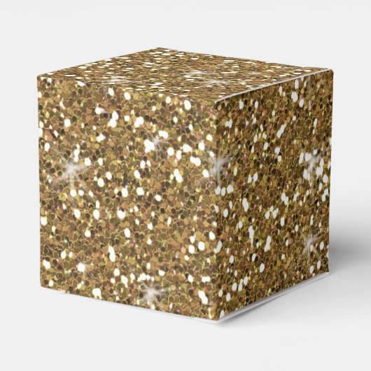 金ゴールドグリッター印刷 フェイバーボックス (裏面サイド)