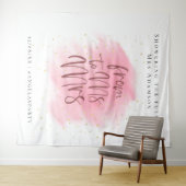 金ゴールドグリッター及びバラバチェロレッテフォトブース タペストリー (インサイチュ(横))