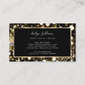 金ゴールドグリッター及びライト名刺 名刺 (裏面)