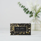 金ゴールドグリッター及びライト名刺 名刺 (スタンド正面)
