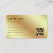 金ゴールドグリッター及び金ゴールドメタル名刺 名刺 (裏面)