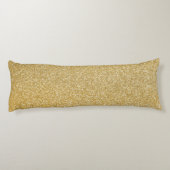 金ゴールドグリッター名前をカスタムする ボディピロー (裏面)
