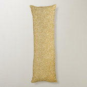 金ゴールドグリッター名前をカスタムする ボディピロー (裏面 (縦))