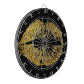 金ゴールドグリッター唇 ダーツボード (正面左)