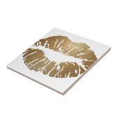 金ゴールドグリッター唇、高級スタイル タイル (側面)