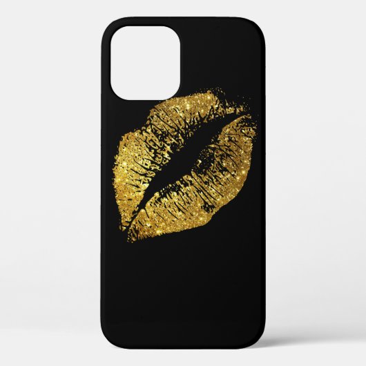 金ゴールドグリッター唇#2 Case-Mate iPhoneケース (裏面)