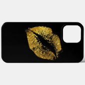 金ゴールドグリッター唇 Case-Mate iPhoneケース (裏面 (横))